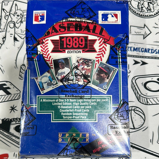 1989 Upper Deck MLB Hobby Box