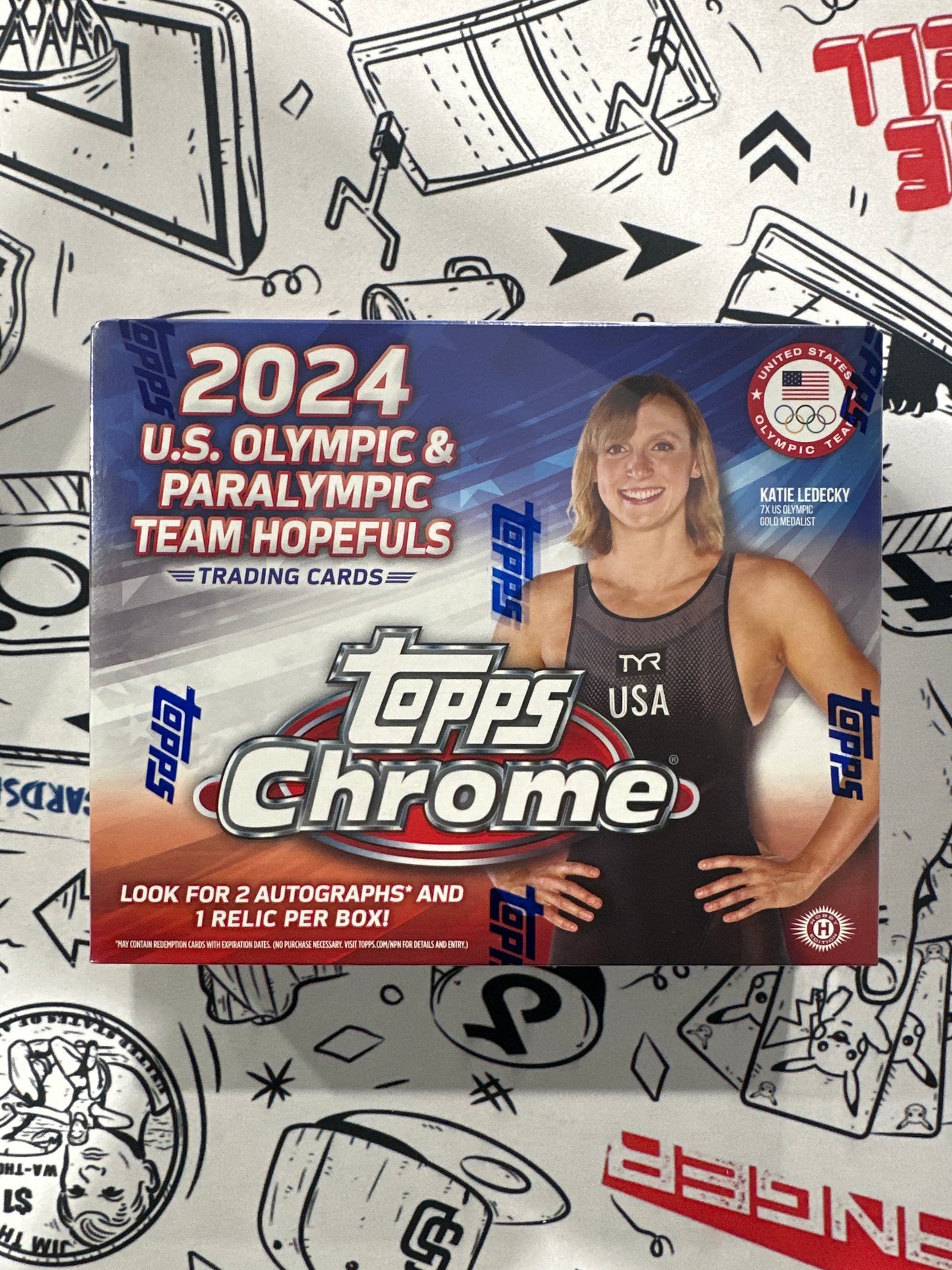 2024 Topps Chrome US Olympics and Paralympic Hobby Box