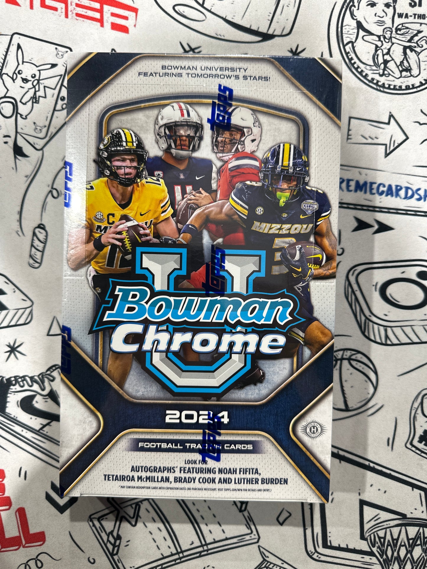 2024 Bowman Chrome University Football Hobby Box