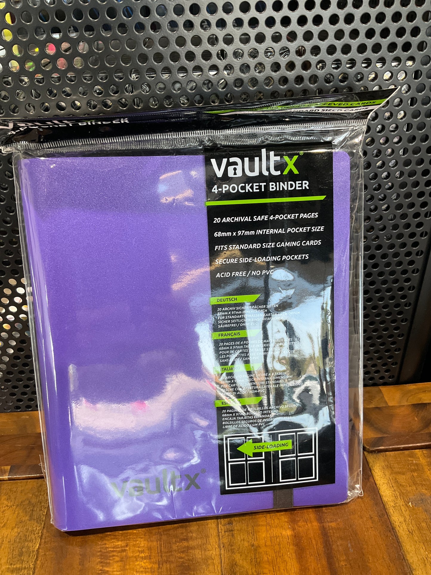 Vault X 4 Pocket Strap Binder Purple