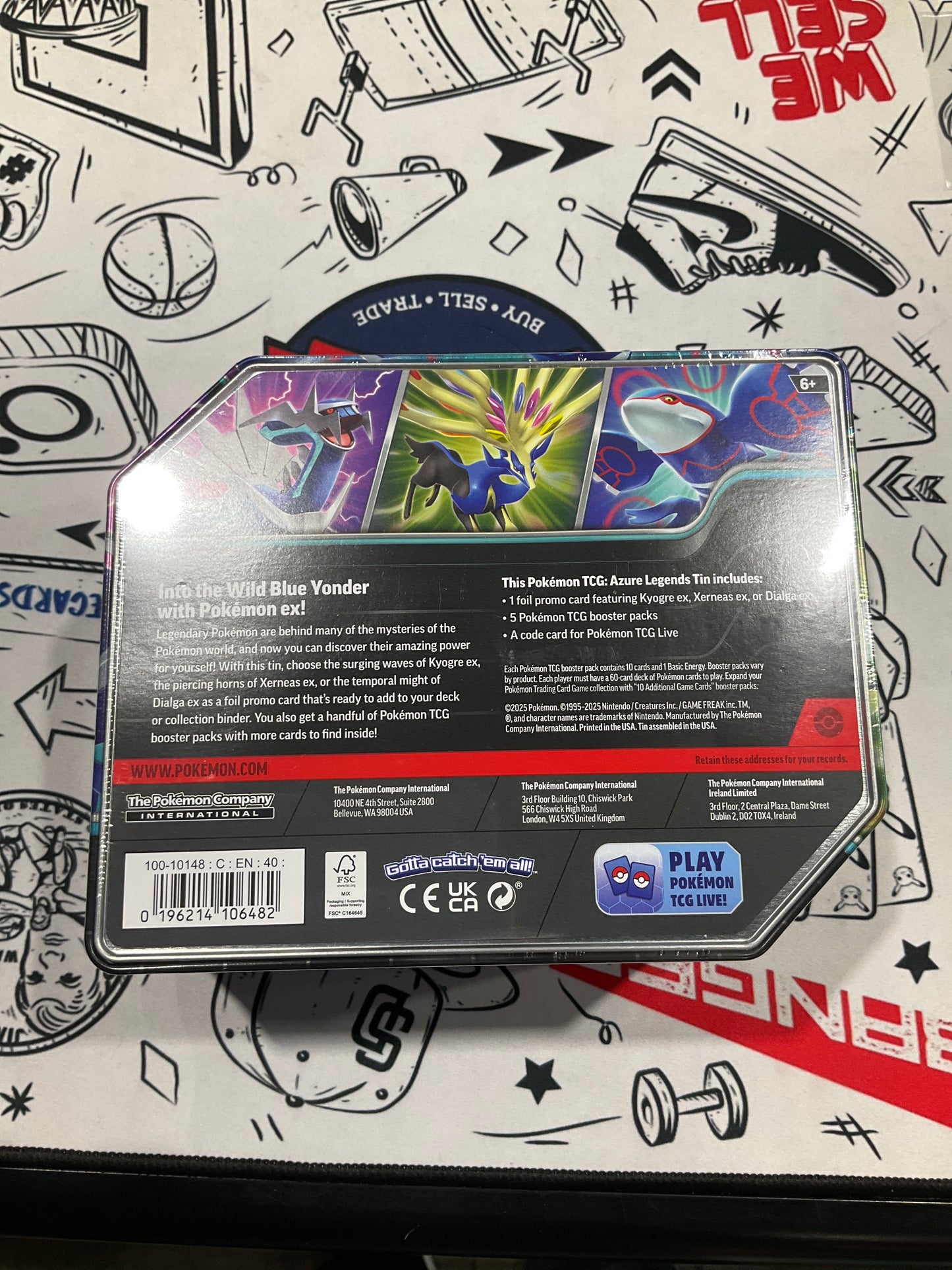 Pokemon Azure Legends Spring 2025 Tin
