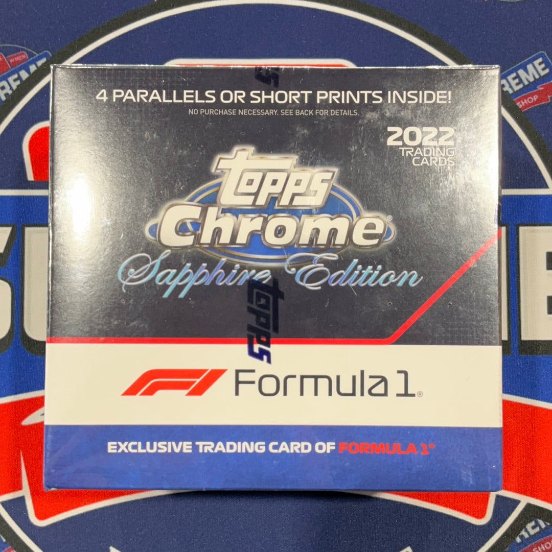 2022 Topps Chrome Sapphire Formula One Box