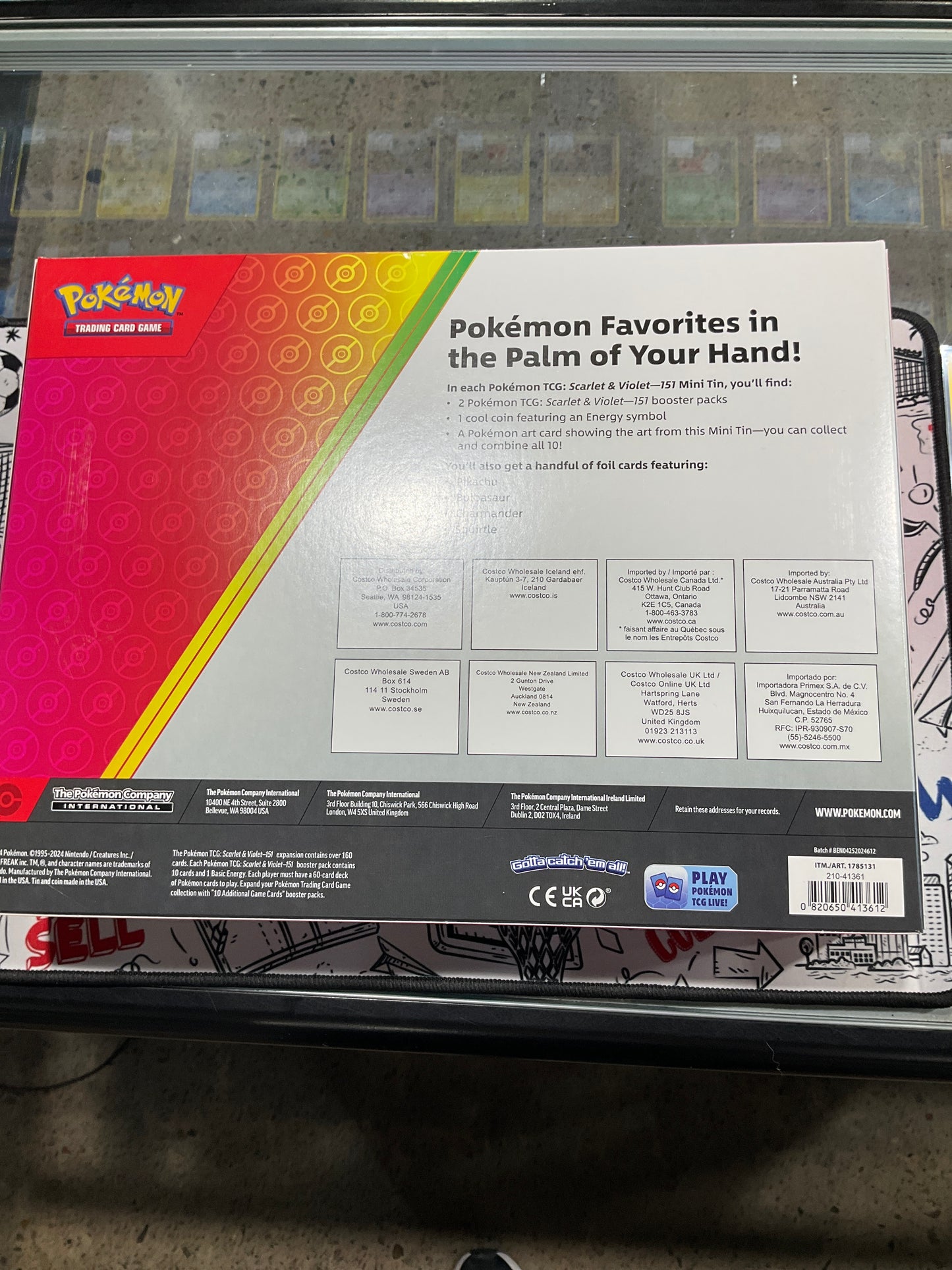 Pokemon 151 5 Pack Tin Collection