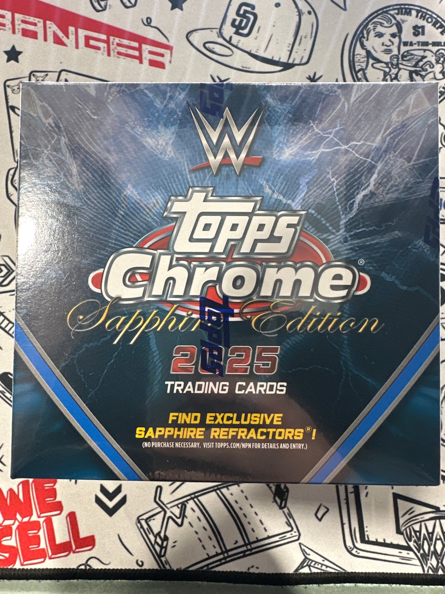 2025 Topps Chrome WWE Sapphire Edition Hobby Box