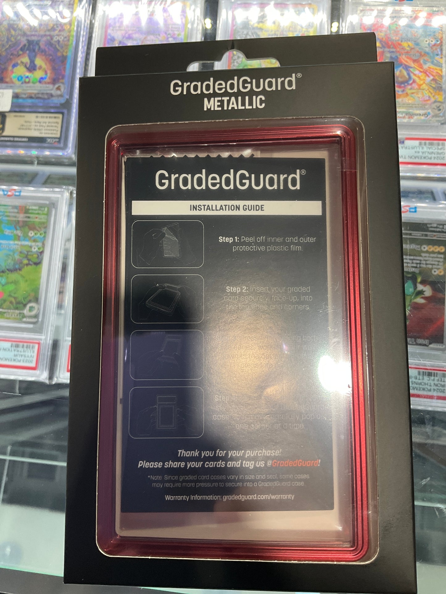 Graded Guard Limited Edition Metallic Crimson