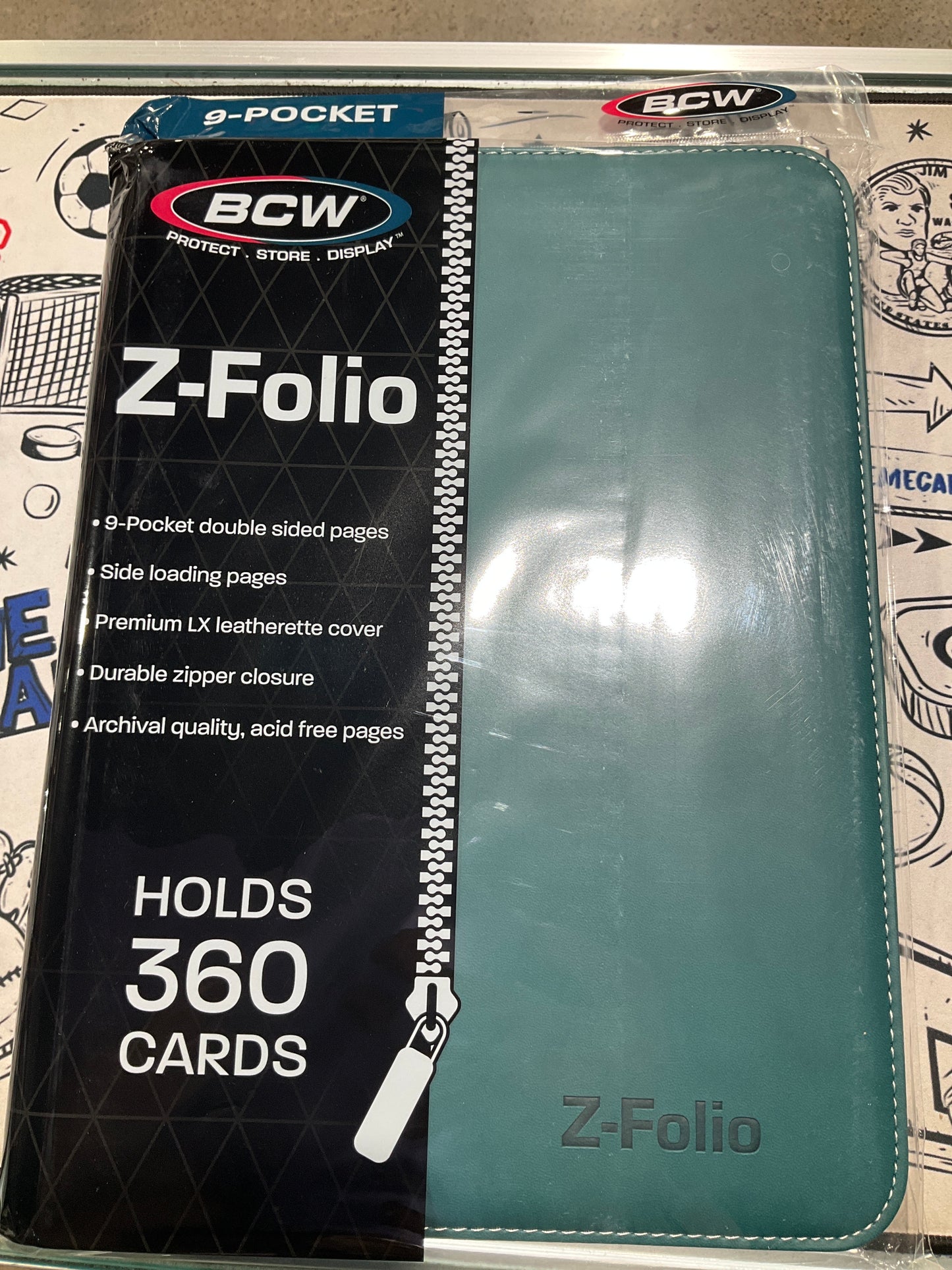 BCW 9 Pocket Binder Teal