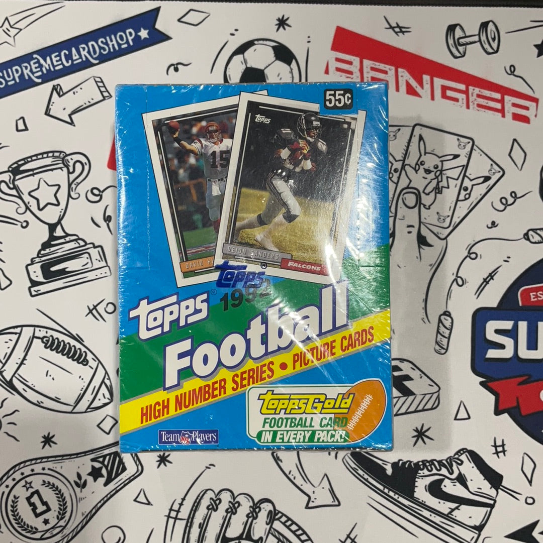 1992 Topps Football Box