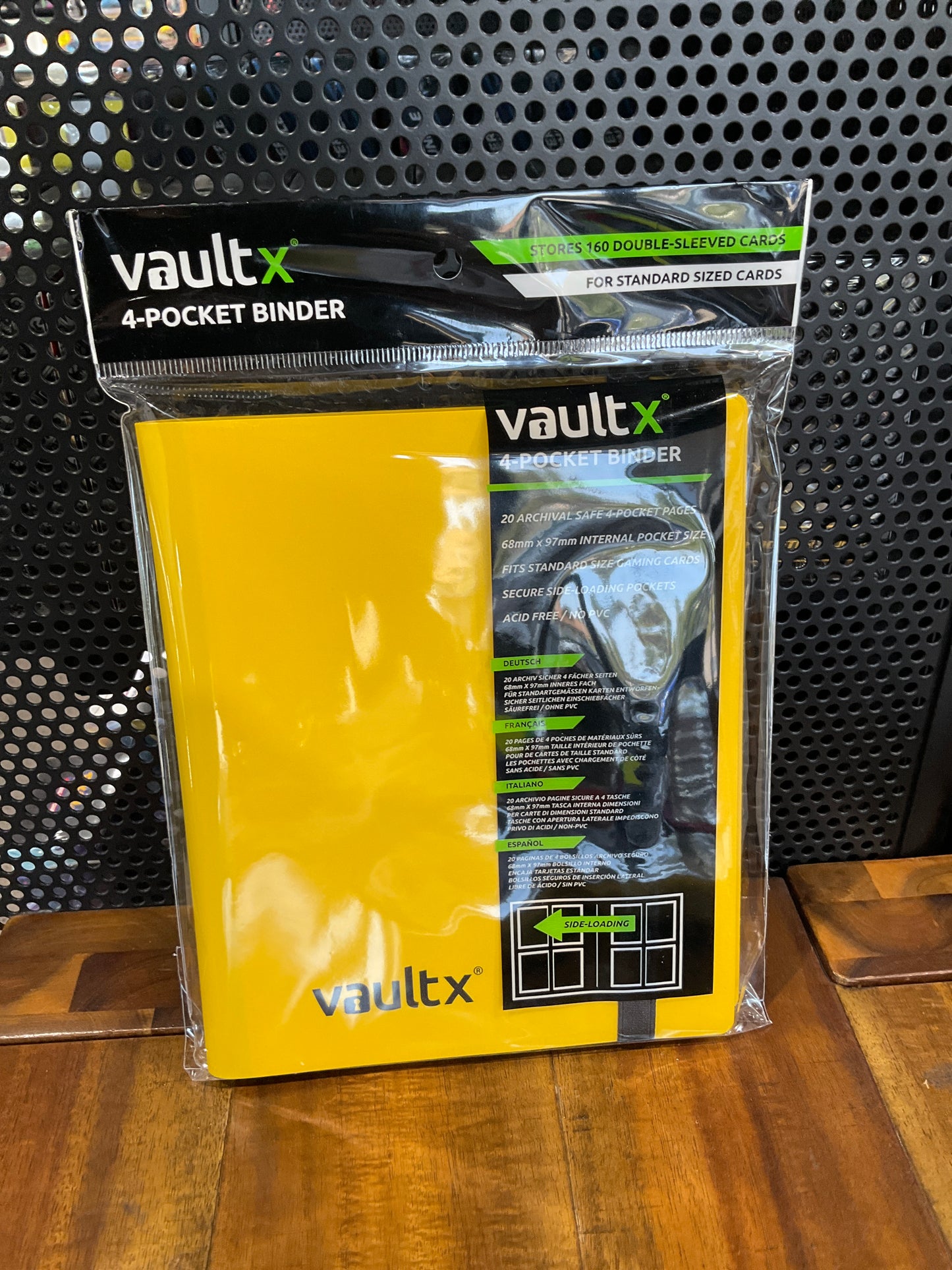 Vault X 4 Pocket Strap Binder Yellow