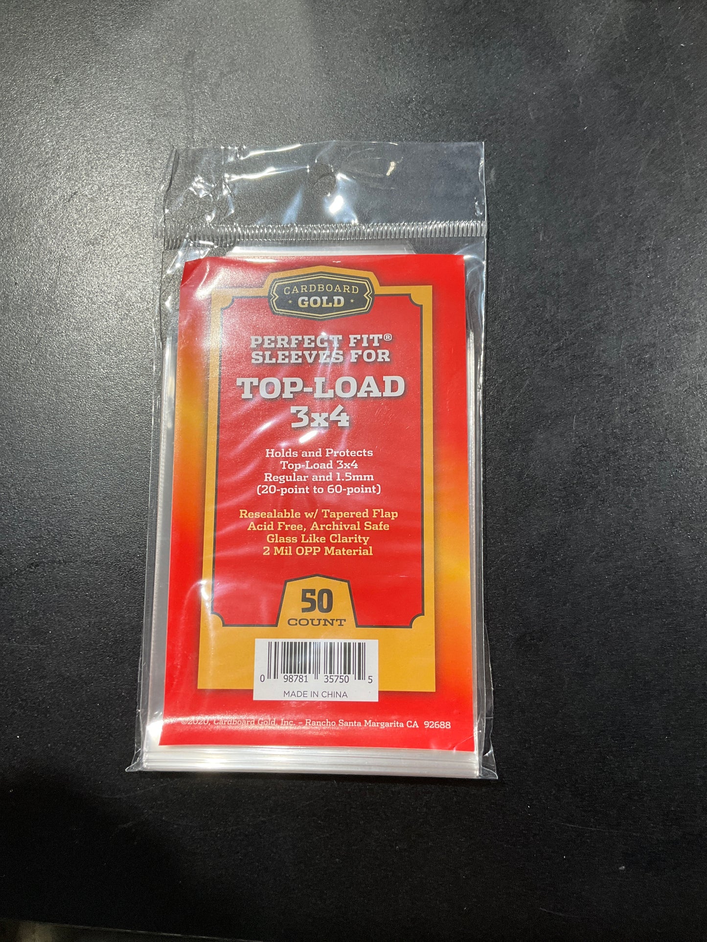 3x4 Top-Load Card Sleeves