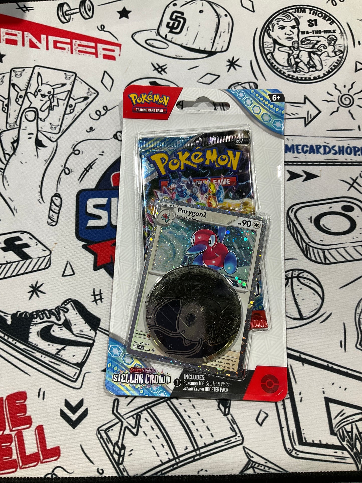 Pokemon Stellar Crown Pack w Coin