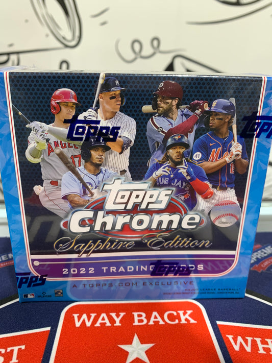 2022 MLB Topps Chrome Sapphire Edition Box