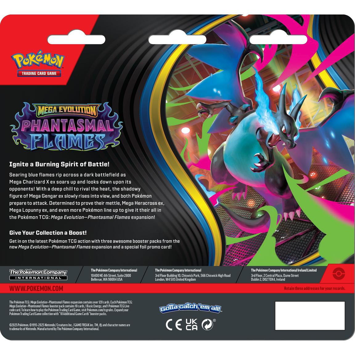 Pokemon Trading Card Game: Phantasmal Flames Three-Booster Blister