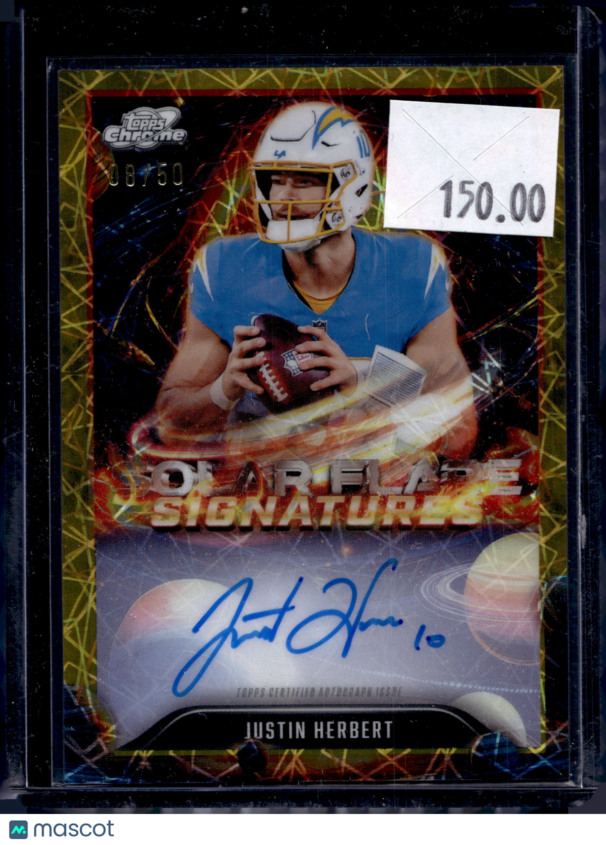 2025 Topps Cosmic Chrome Football Justin Herbert #SFS-JHE Gold /50