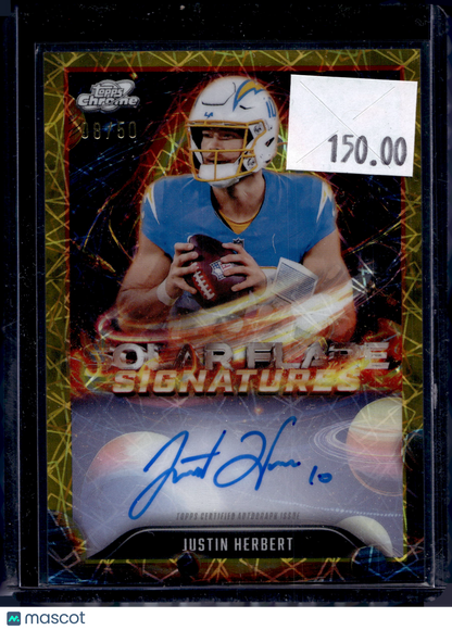 2025 Topps Cosmic Chrome Football Justin Herbert #SFS-JHE Gold /50