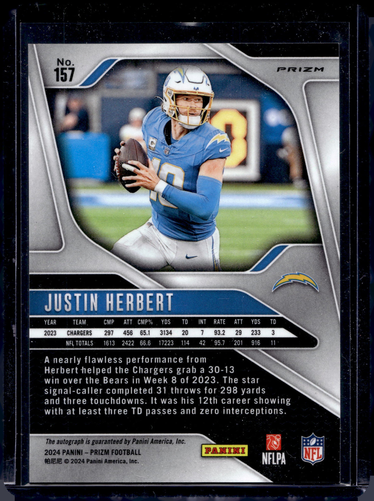 2024 Panini Prizm Football Justin Herbert #157