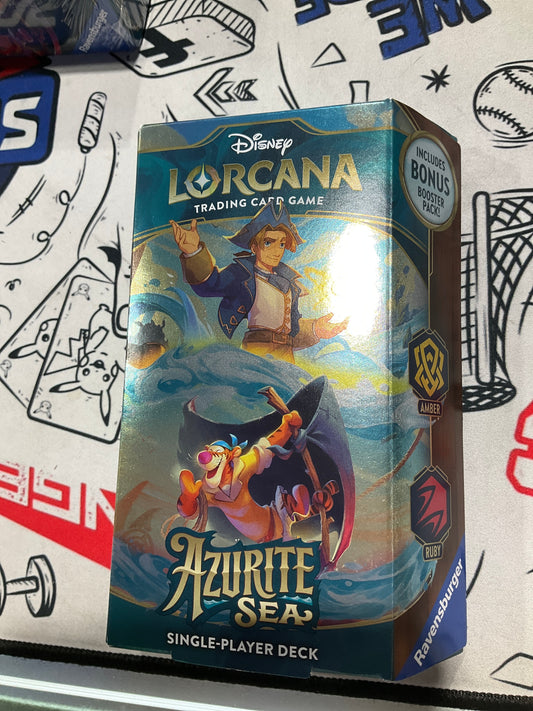 Lorcana Azurite Sea Jim Hawkins Deck