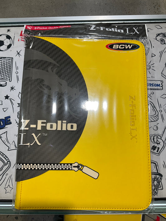 BCW 9 Pocket Binder Yellow