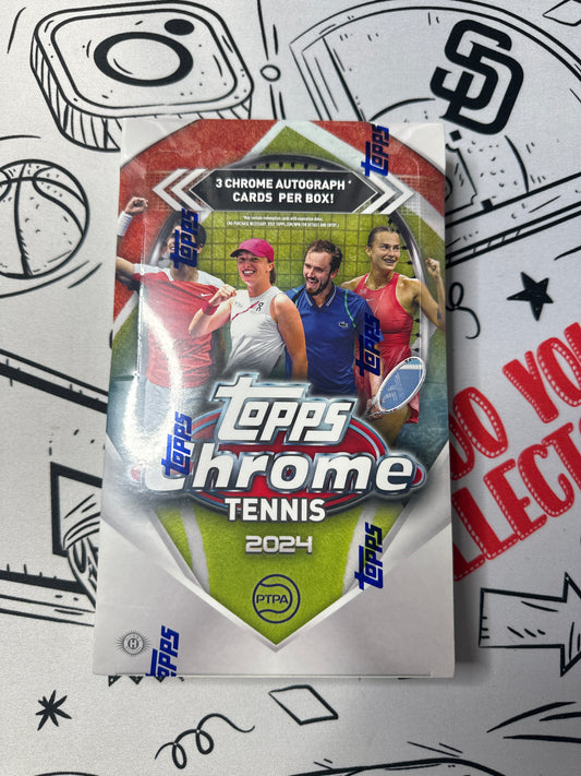 2024 Topps Chrome Tennis Hobby Pack