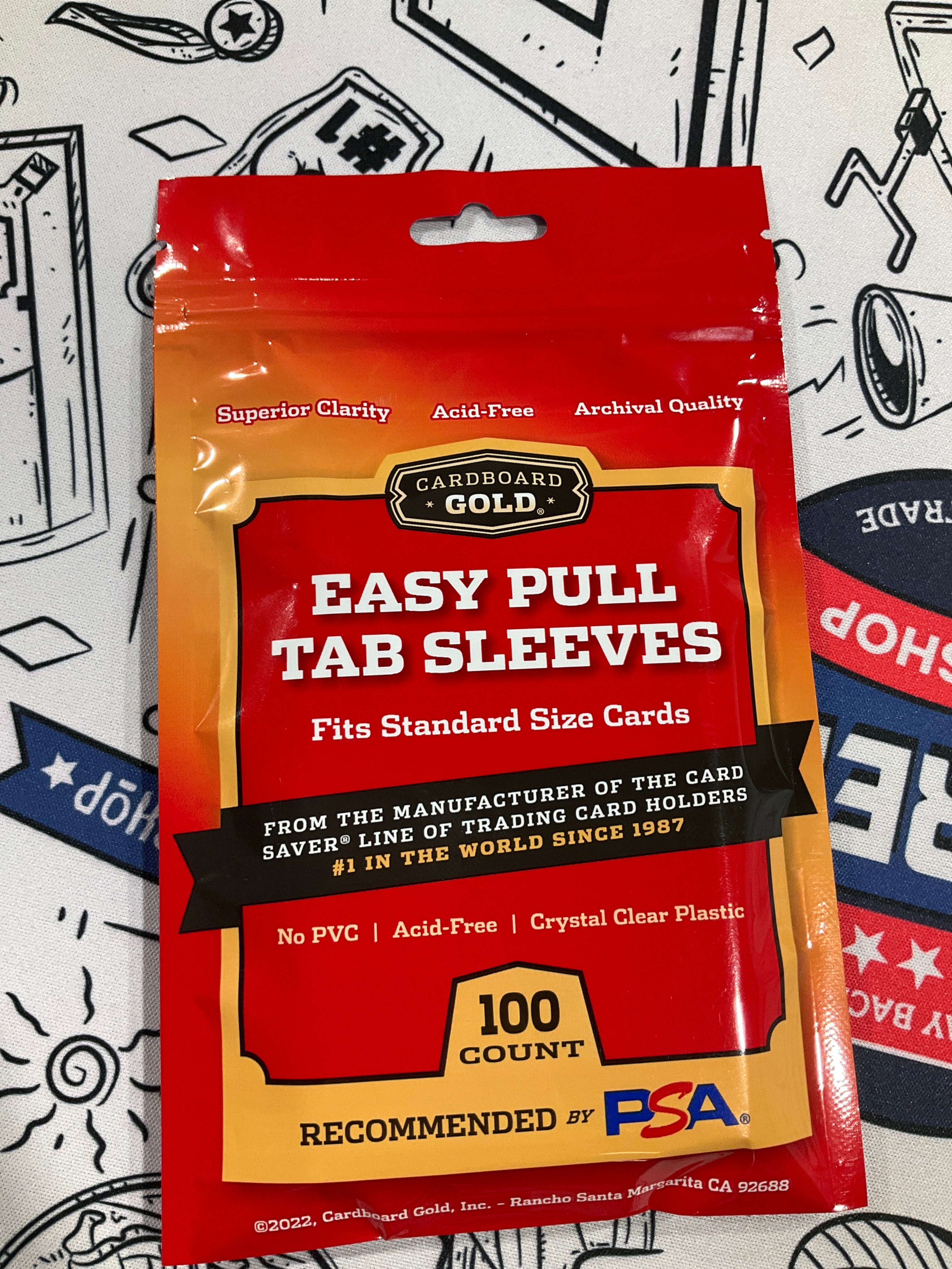 Cardboard Gold Easy Pull Tab Sleeves – Supremecardshop