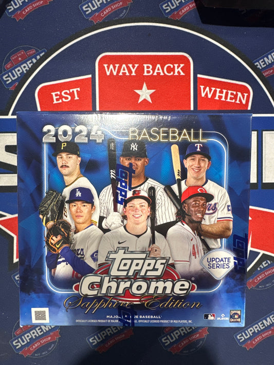 2024 Topps Chrome Update Sapphire Edition Hobby Box