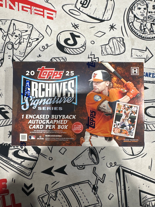 2025 Topps Archives Signature Series Active Player Edition Hobby Box
