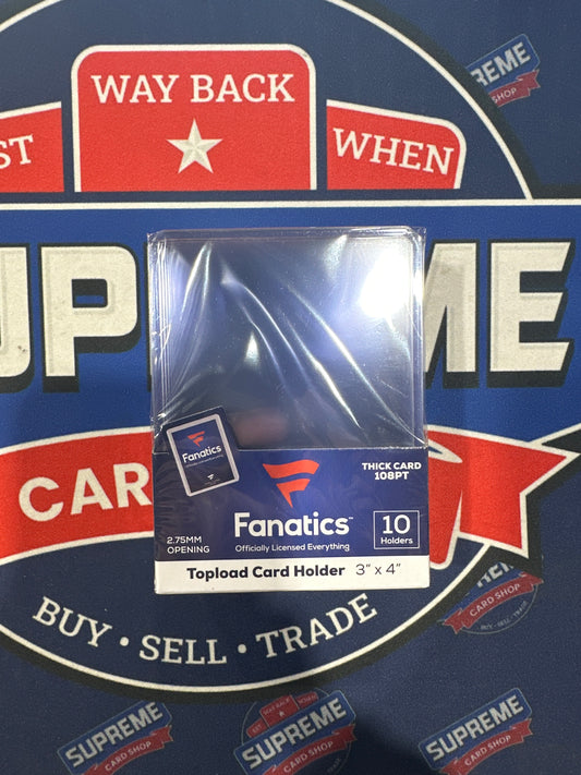Fanatics 108 Pt Top Loaders Box