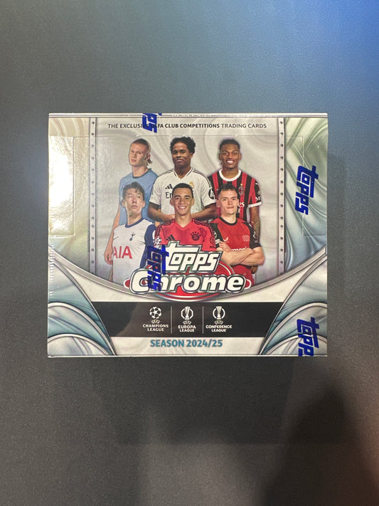 2024 Topps Chrome UEFA Jumbo Box