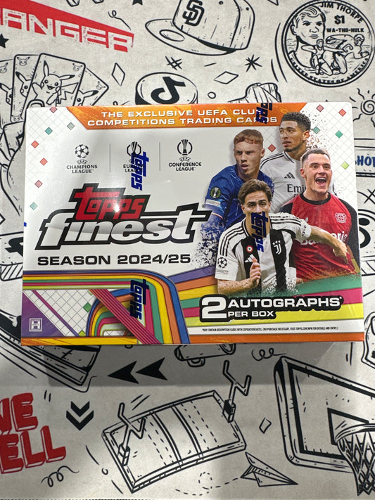 2025 Topps Finest UEFA Soccer Hobby Box