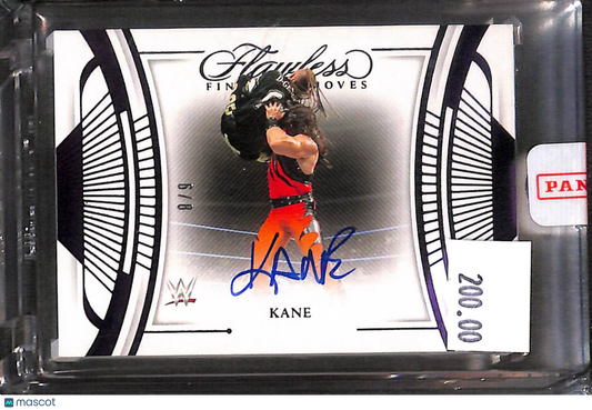 2024 Panini Flawless WWE Kane #FF-KNE Purple Finisher Moves Autograph /8