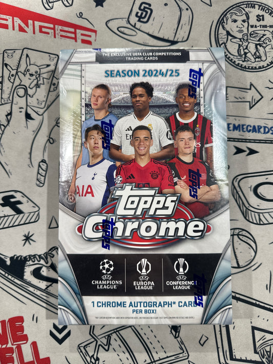 2024-25 Topps Chrome UEFA Soccer Hobby Box
