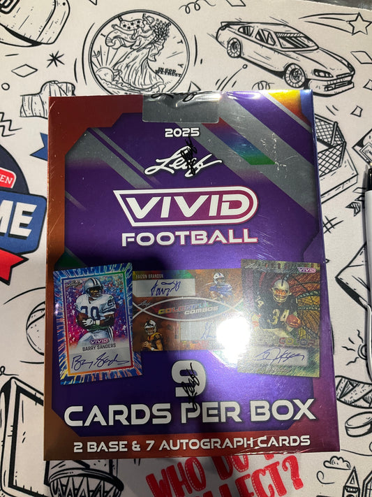 2025 Leaf Vivid Football Hobby Box