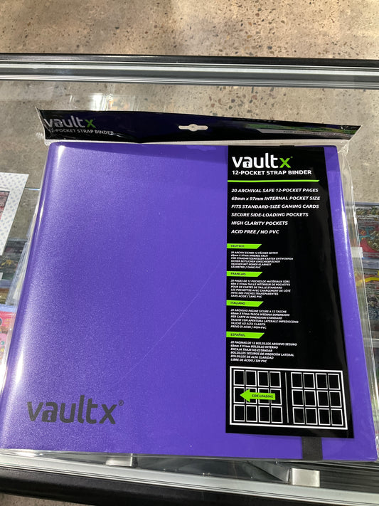 Vault X 12 Pocket Strap Binder Purple