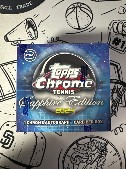 2024 Topps Chrome Tennis Sapphire Edition Hobby Pack