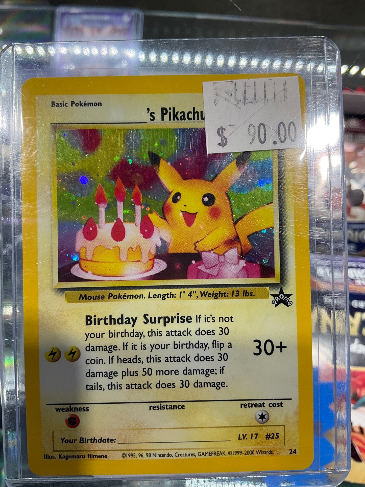 Pokemon Birthday Pikachu Promo