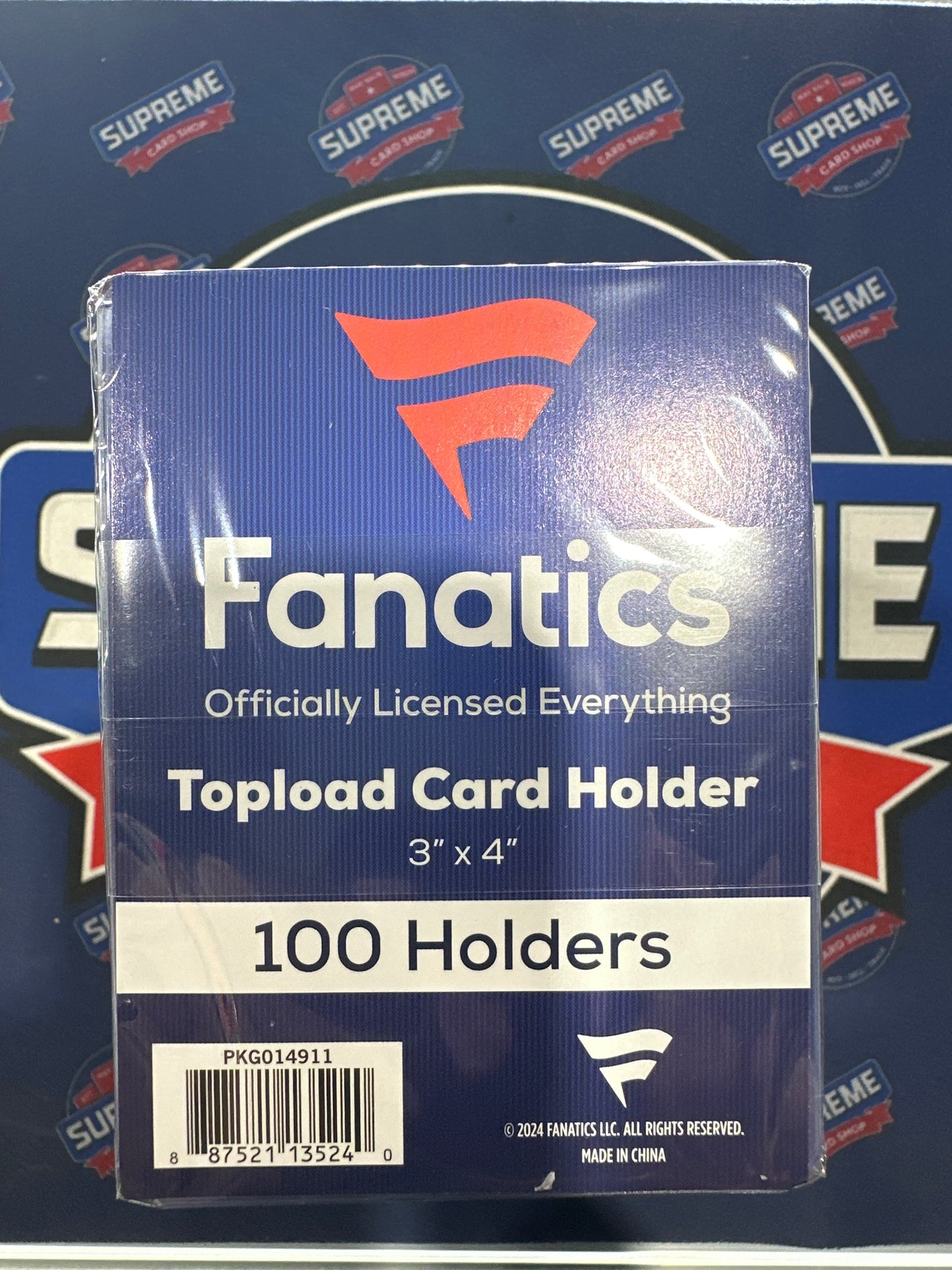 Fanatics Top Loaders 100 Count Box