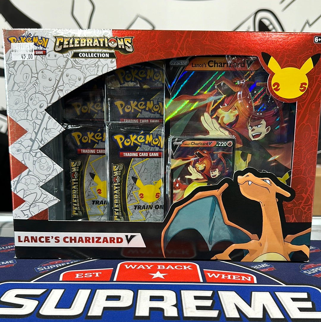 Pokemon Celebrations Lance's Charizard V Collection