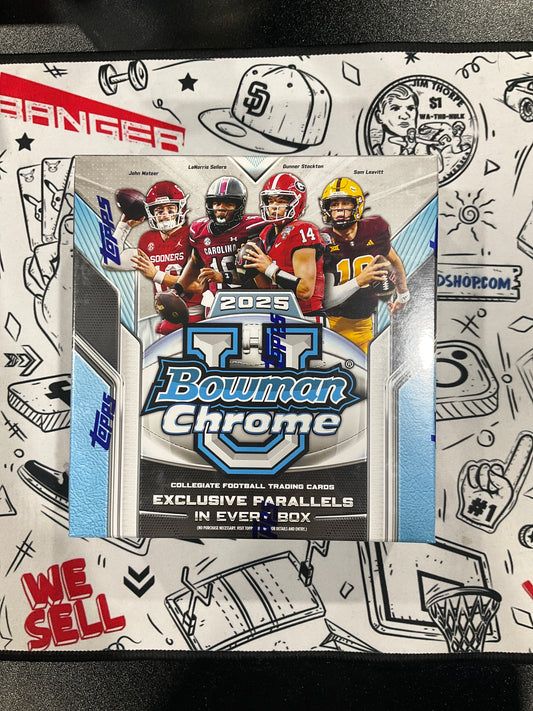 2025 Bowman Chrome U Football Mega
