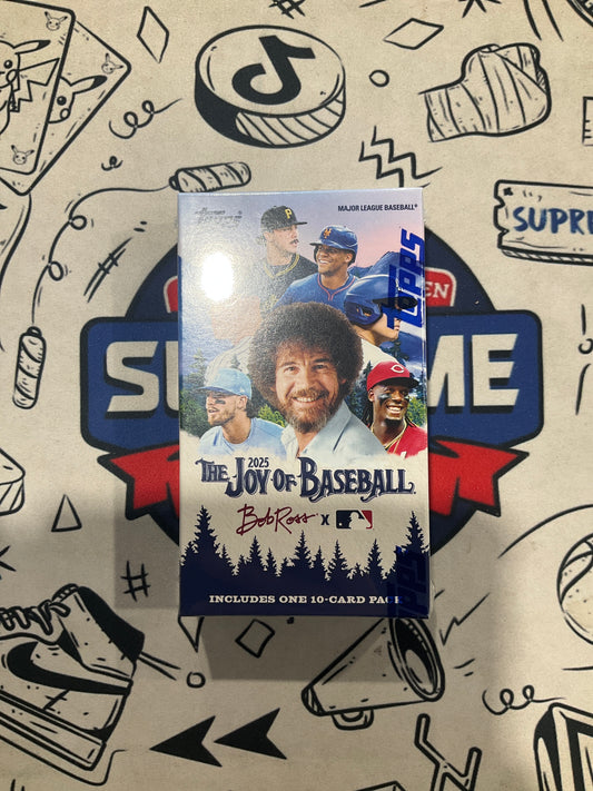 2025 Topps The Joy of Baseball Bob Ross Happy Little Box