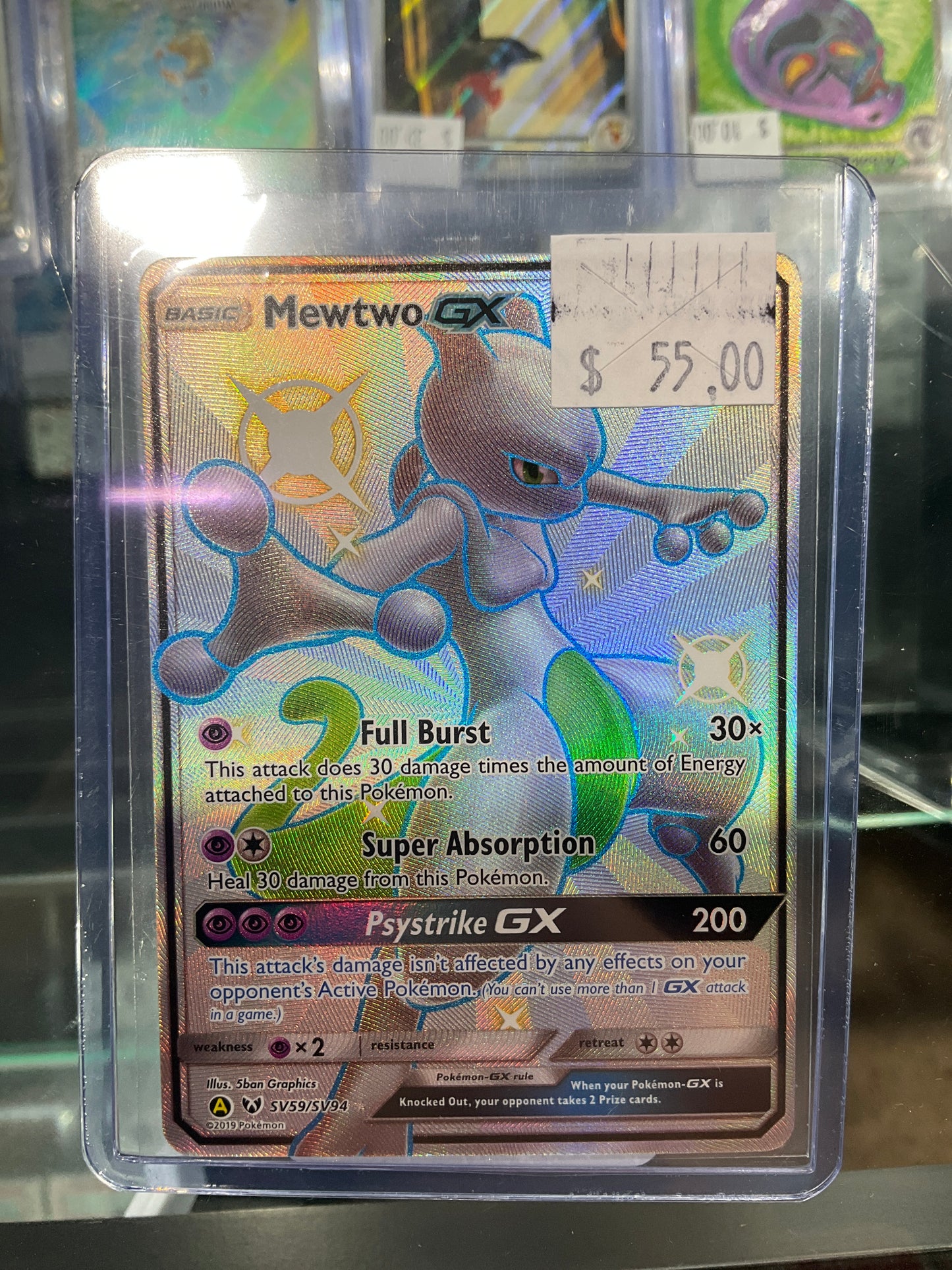 Pokemon Mewtwo GX SV59/SV94