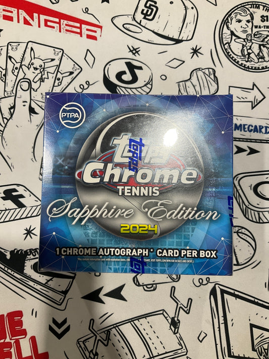 2024 Topps Chrome Tennis Sapphire Edition Hobby Box