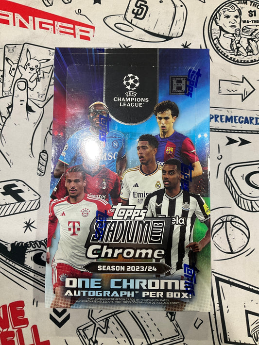 2023 Topps Chrome Stadium Club UEFA Hobby Box
