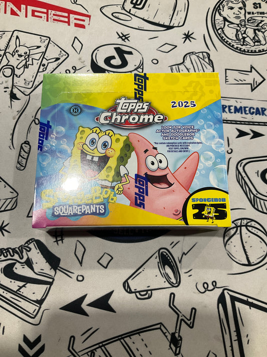 2025 Topps Chrome SpongeBob SquarePants Hobby Box