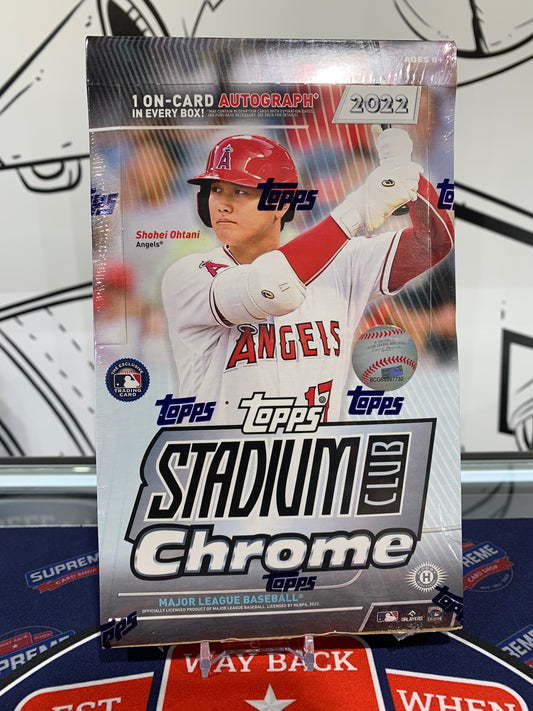 2022 Topps Chrome Baseball Stadium Club Hobby Box MLB