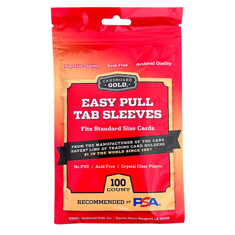 Cardboard Gold Easy Pull Tab Sleeves